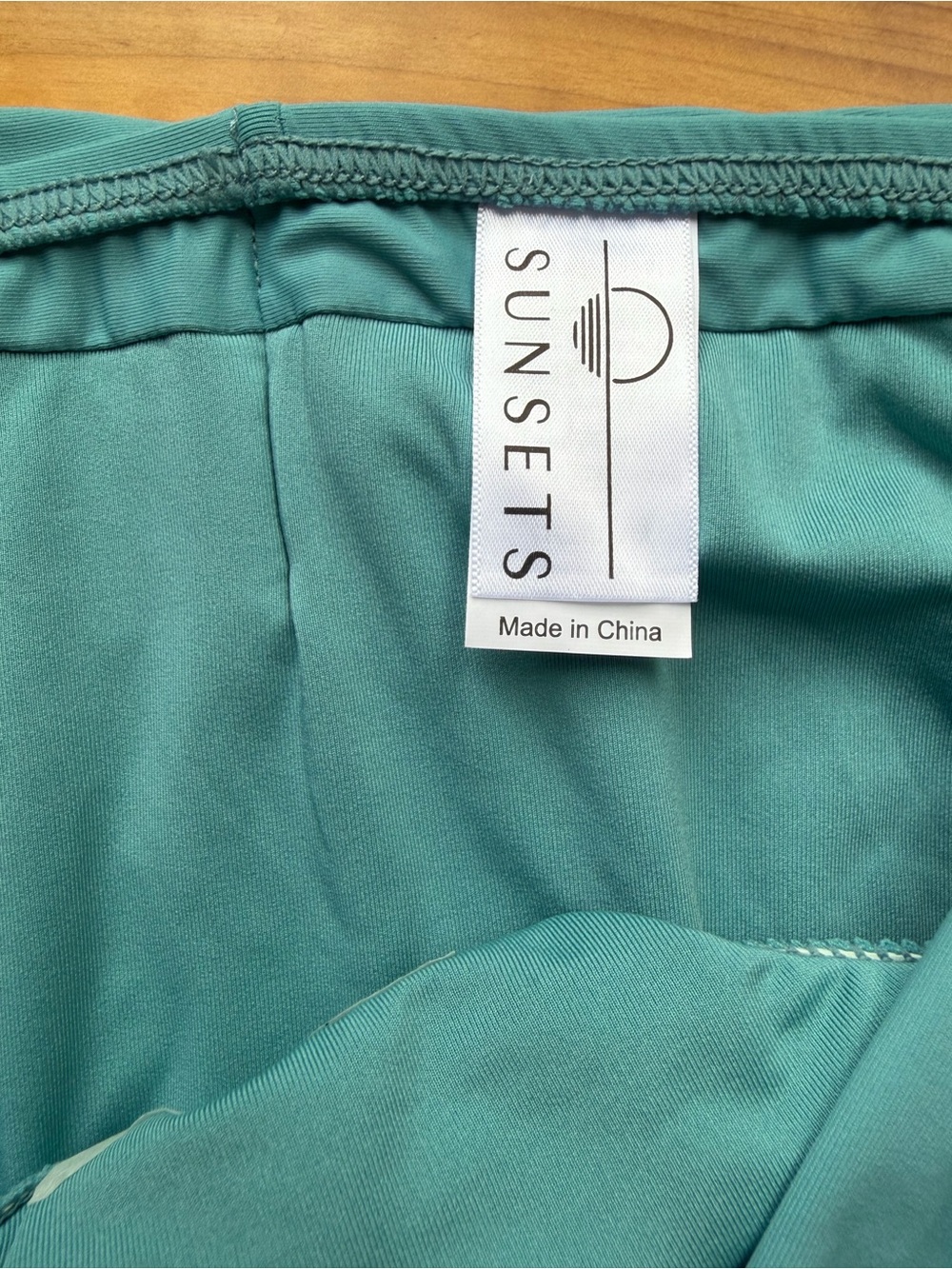 Teal Floral V-Neck Tankini Top and High Waisted Bottom - Picture 11 of 14